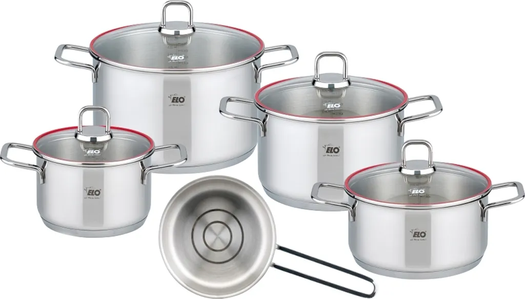 ELO Topfset Excellent 5tlg. Inkl. Magnetischem Topfuntersetzer 2 ELO Topfset Excellent 5tlg. Inkl. Magnetischem Topfuntersetzer – Bild 2