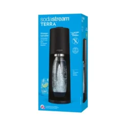 SodaStream TERRA Wassersprudler, Schwarz -Brutzellust Verkaufsgeschäft b758a2c316821545620fe55185860628