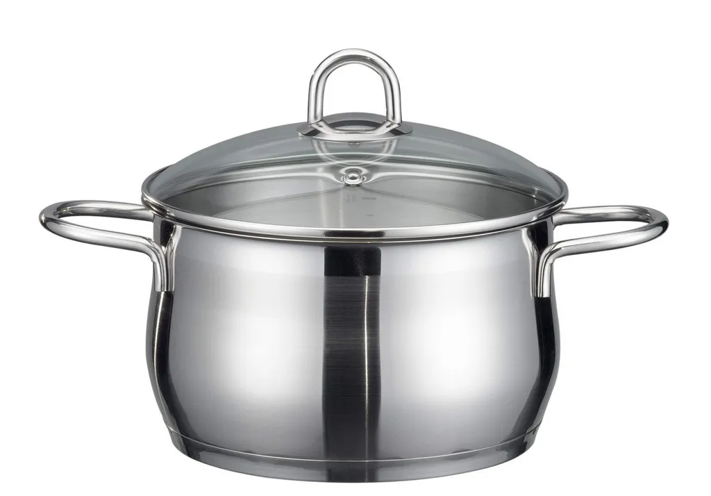 ELO Fleischtopf Mit Deckel 24cm Platin 1 ELO Fleischtopf Mit Deckel 24cm Platin