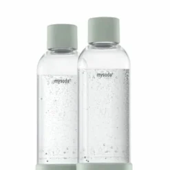 Mysoda Sodabereiter Flasche 1 L - 2er Set, Farbe:pigeon