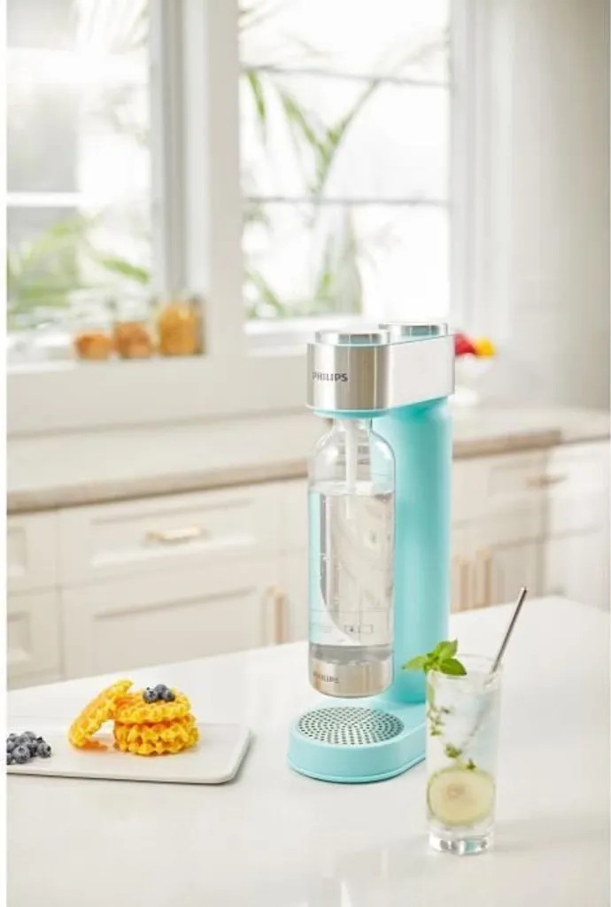 PHILIPS AQUA Soda Maker Wassersprudler + 425 G CO²-Zylinder + 1 PET-Flasche 1 Liter, Mintgrün 5 PHILIPS AQUA Soda Maker Wassersprudler + 425 G CO²-Zylinder + 1 PET-Flasche 1 Liter, Mintgrün – Bild 5