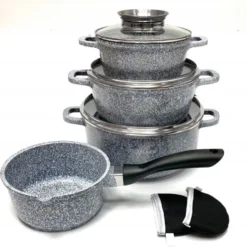Graue Töpfe Und Kasserolle Mit Marmorbeschichtung 22 Graue Töpfe Und Kasserolle Mit Marmorbeschichtung -Brutzellust Verkaufsgeschäft bf5001341b8db69013ae3baa34e85c2e