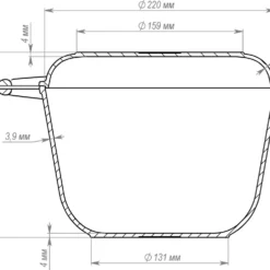 Gusseisen Topf 4L Gusseiserner Topf Ø 22cm Kochtopf Aus Gusseisen Mit Deckel-Bratpfanne -Brutzellust Verkaufsgeschäft bf6c568b17ddc4c619c9bf33379d39bd