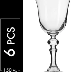 KROSNO Weiß-Weinglas | Set Von 6 | 150 ML | Krista Kollektion | Kristallglas | Weißweingläser | Perfekt Für Zuhause, Restaurants Und Partys | Spülmaschinenfest -Brutzellust Verkaufsgeschäft bf99ef0c6a5f9b127ebb632b2f4a2355