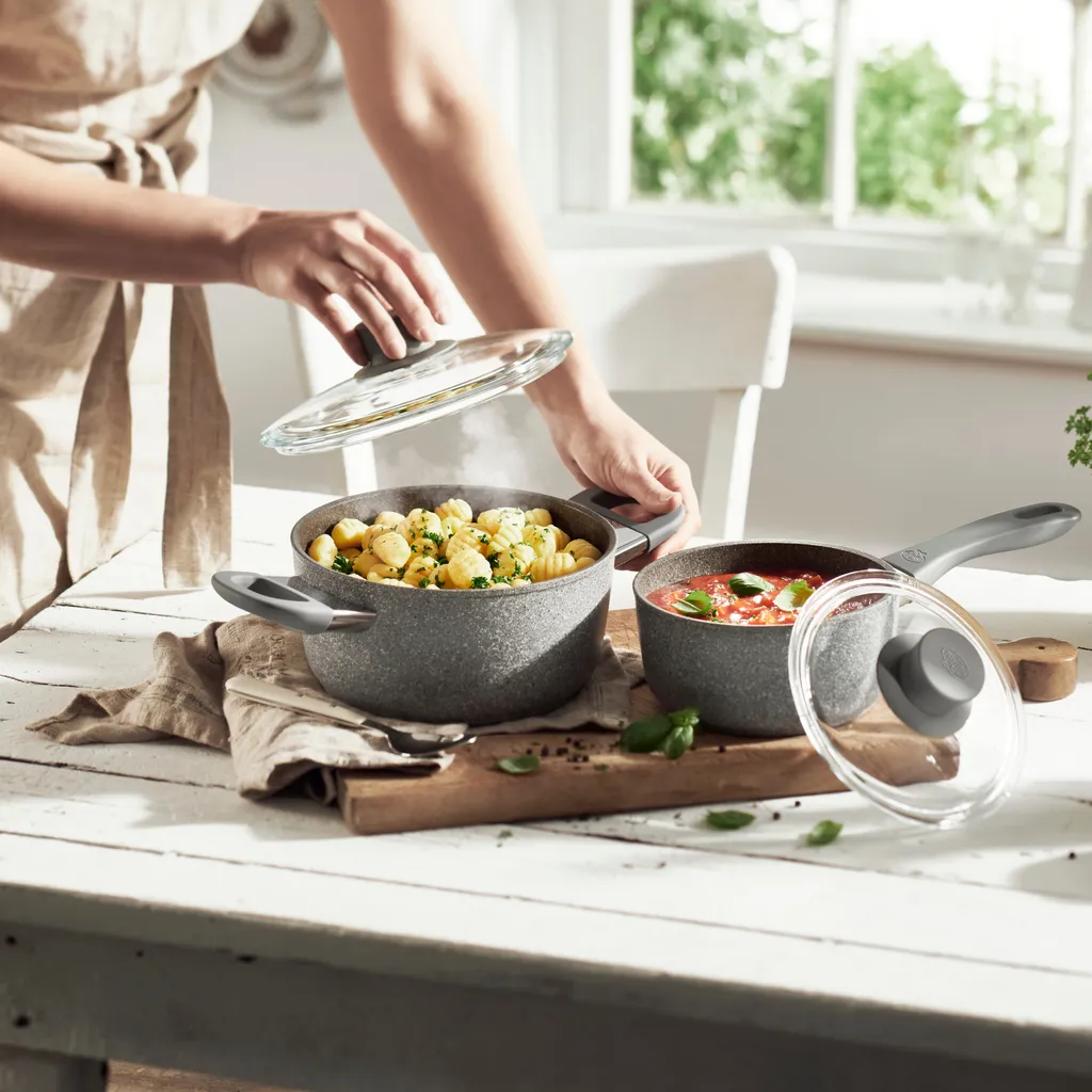 BALLARINI 75002-938-0, 2 L, Rund, Grau, Aluminium, Grau, Gas, Induktion 6 BALLARINI 75002-938-0, 2 L, Rund, Grau, Aluminium, Grau, Gas, Induktion – Bild 6