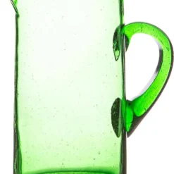 Nicola Spring Jebel Recycled Glaskanne - Wasser, Saft Karaffe - 1L - Grün