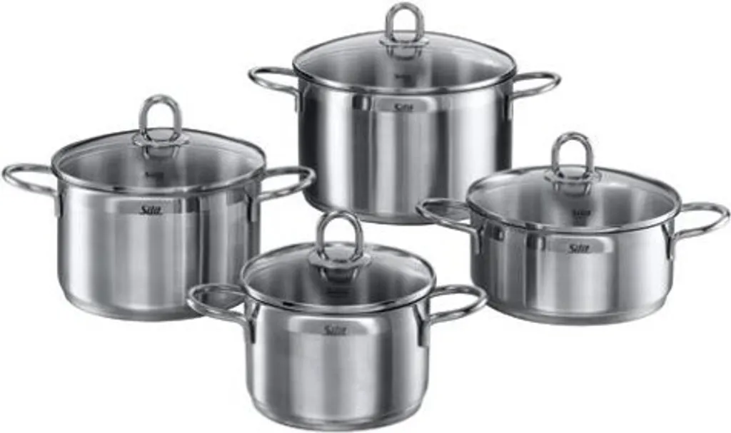 Silit Kochtopf-Set Diamant 4tlg. Aus 18/10 Edelstahl Mit SiliTherm-Allherdboden 1 Silit Kochtopf-Set Diamant 4tlg. Aus 18/10 Edelstahl Mit SiliTherm-Allherdboden