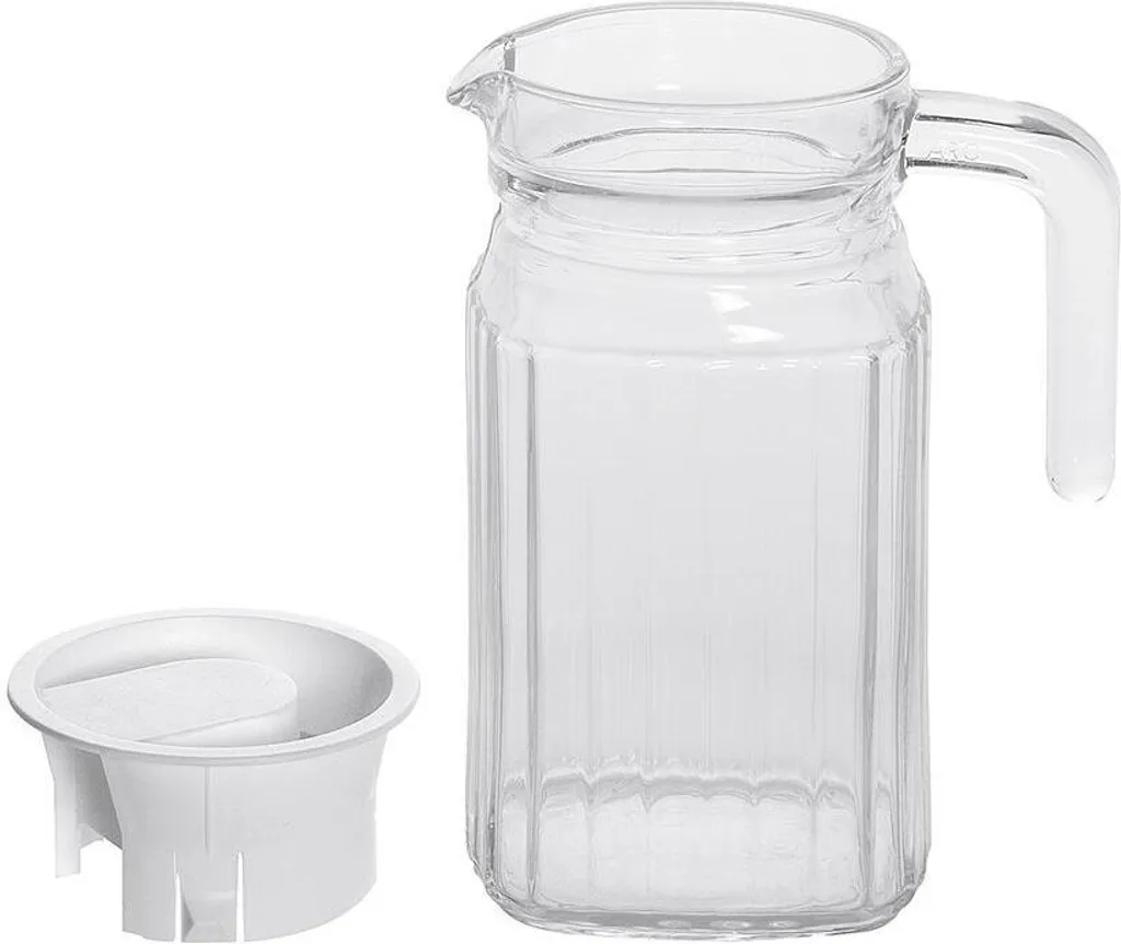 Esmeyer Arcoroc Glaskrug "Quadro" Mit Deckel 0,5 Liter 6 Esmeyer Arcoroc Glaskrug "Quadro" Mit Deckel 0,5 Liter – Bild 6