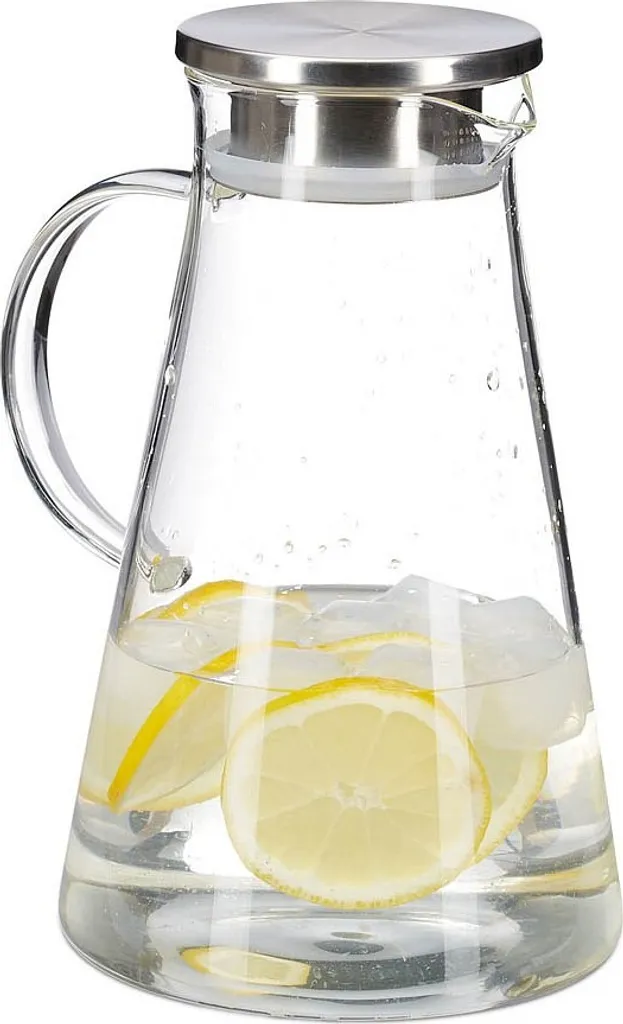 Relaxdays Glaskaraffe Mit Deckel 1,8 Liter 5 Relaxdays Glaskaraffe Mit Deckel 1,8 Liter – Bild 5