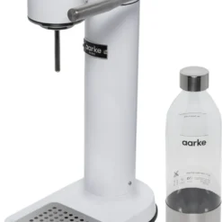 AARKE Wassersprudler Carbonator 3 White Weiss Mit PET Flasche Edelstahlgehäuse