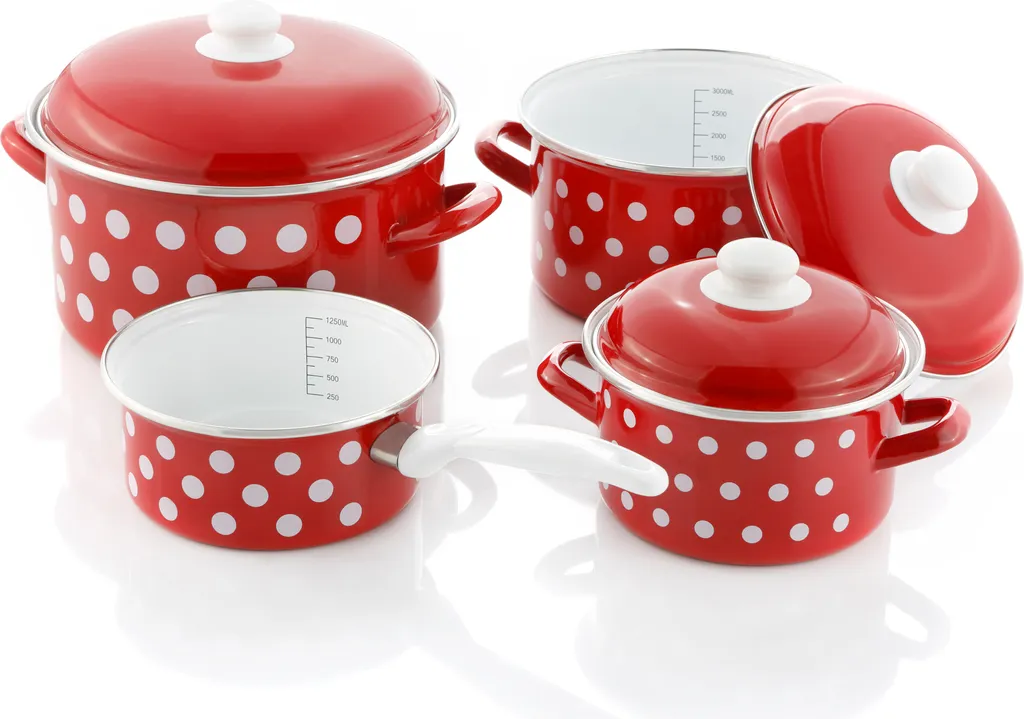 Kochtopf-Set Pünktchen 4-tlg. 2 Kochtopf-Set Pünktchen 4-tlg. – Bild 2