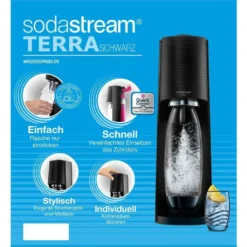 SodaStream TERRA Vorteilspack, Schwarz Mit 3 Flaschen 15 SodaStream TERRA Vorteilspack, Schwarz Mit 3 Flaschen -Brutzellust Verkaufsgeschäft d094e1288dd623cc4e0045bfcf201827