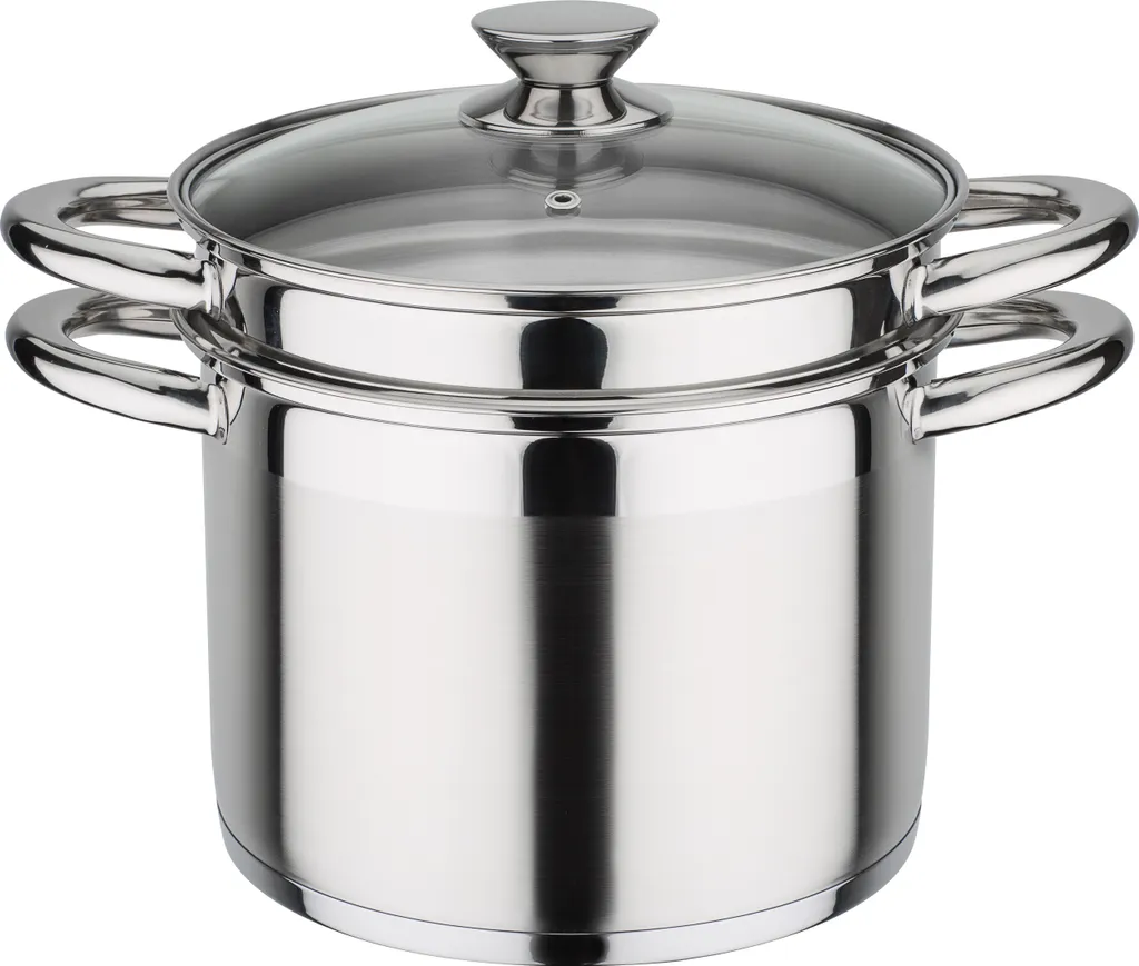 GSW Pasta-Topf Treviso 22 Cm Mit Glasdeckel, 975360, Edelstahl Rostfrei 18/8, Ca. 6,5 L 1 GSW Pasta-Topf Treviso 22 Cm Mit Glasdeckel, 975360, Edelstahl Rostfrei 18/8, Ca. 6,5 L