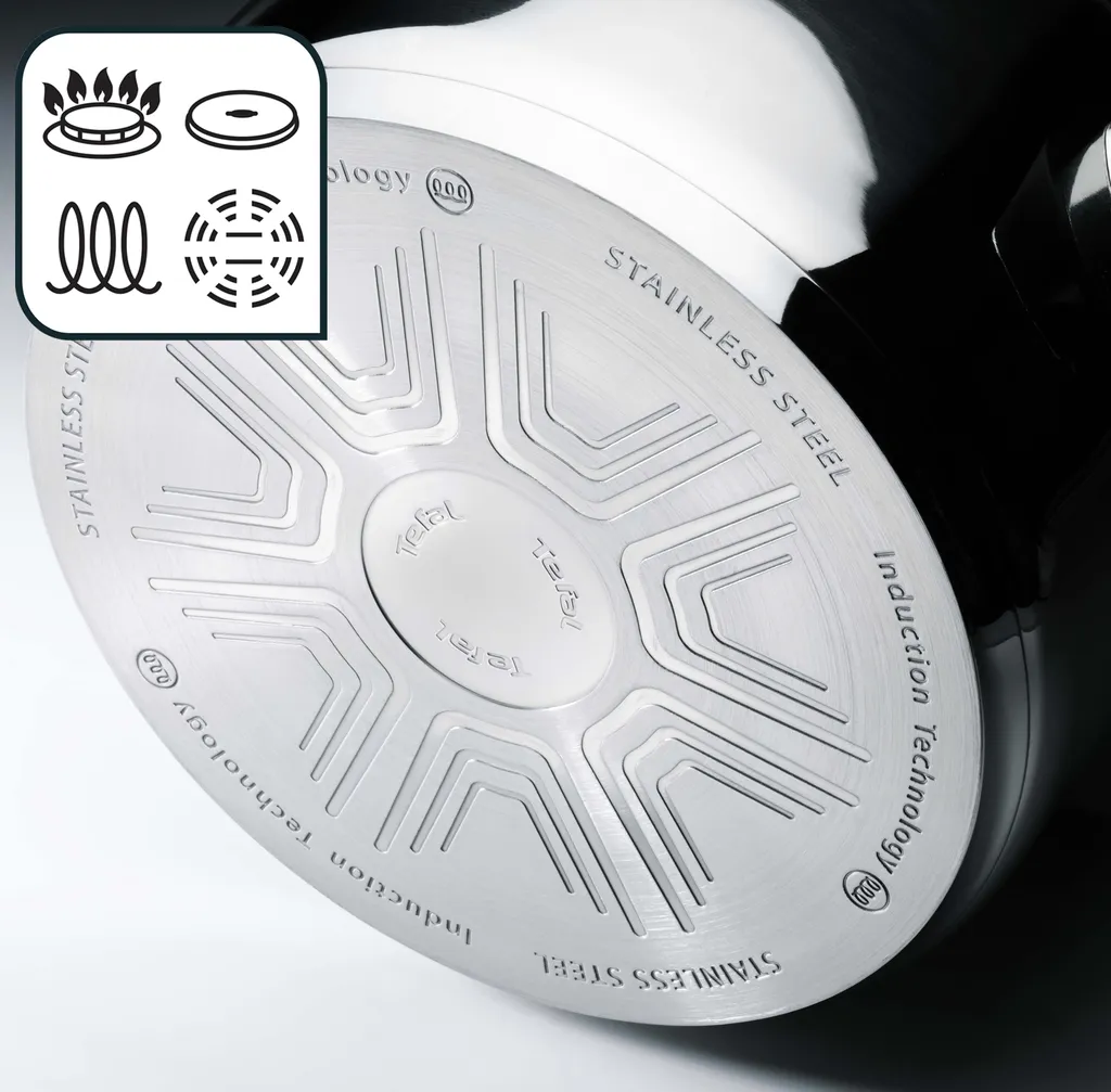 Tefal Duetto Kochgeschirr, 7-Teiliges Set, Stielkasserolle 16 Cm, Kochtöpfe 16/20/24 Cm + Deckel 4 Tefal Duetto Kochgeschirr, 7-Teiliges Set, Stielkasserolle 16 Cm, Kochtöpfe 16/20/24 Cm + Deckel – Bild 4