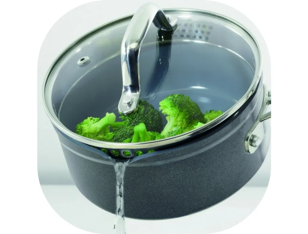 LAGUIOLE Kochtopf 20 Cm Glasdeckel Ausgießer 3,1 Liter Antihaftbeschichtung Induktion Schwarz*00764 2 LAGUIOLE Kochtopf 20 Cm Glasdeckel Ausgießer 3,1 Liter Antihaftbeschichtung Induktion Schwarz*00764 – Bild 2