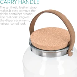 Navaris Getränkespender 5,6 Liter Aus Glas - Mit Zapfhahn Aus Edelstahl Und Kork Deckel - Wasserspender Glasbehälter Für Kalte Getränke 6 Navaris Getränkespender 5,6 Liter Aus Glas - Mit Zapfhahn Aus Edelstahl Und Kork Deckel - Wasserspender Glasbehälter Für Kalte Getränke -Brutzellust Verkaufsgeschäft d73e77b5e781fc5f496cabd4248f4ea0