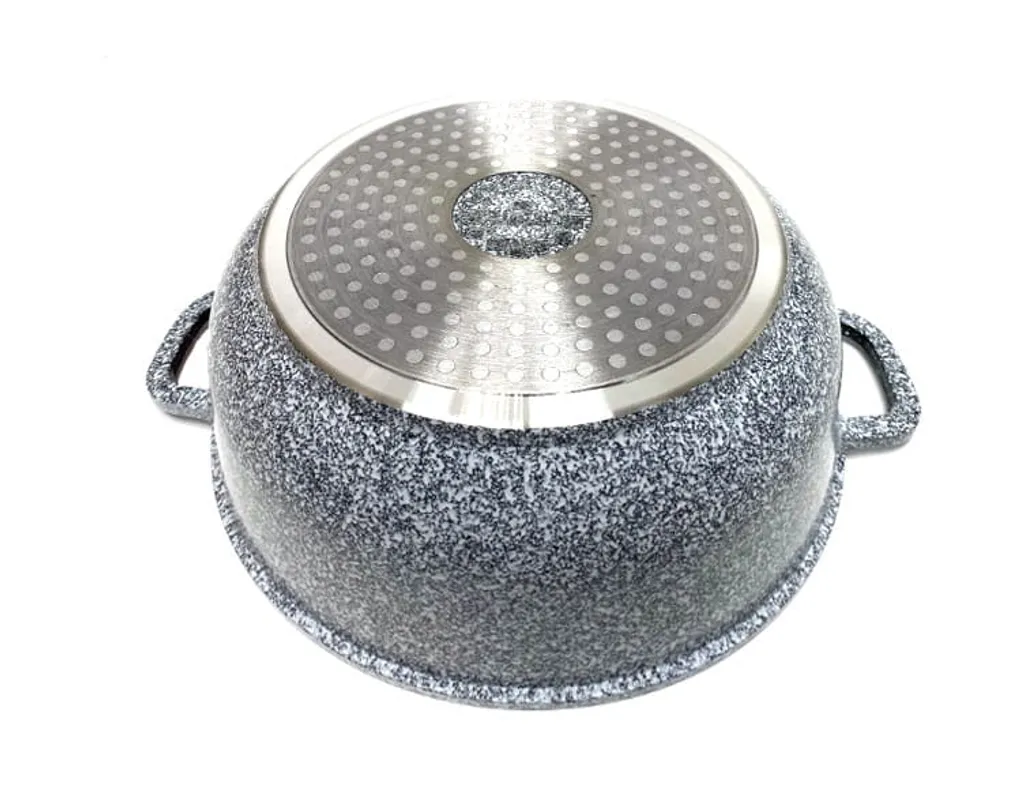 Graue Töpfe Und Kasserolle Mit Marmorbeschichtung 8 Graue Töpfe Und Kasserolle Mit Marmorbeschichtung – Bild 8