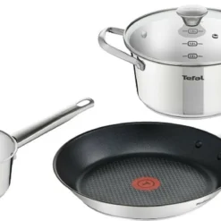 Tefal Simpleo 4tlg Topf-Set Temperaturanzeige Edelstahl