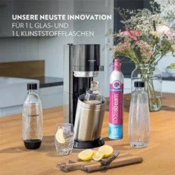 SodaStream Wassersprudler Titan Ohne CO2-Zylinder, 1x 1L Glasflasche Und 1x 1L Kunststoff-Flasche 9 SodaStream Wassersprudler Titan Ohne CO2-Zylinder, 1x 1L Glasflasche Und 1x 1L Kunststoff-Flasche -Brutzellust Verkaufsgeschäft e05831f782ccf86dbae829dbaee50233