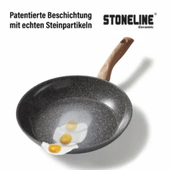 STONELINE® Back To Nature Kochgeschirr-Set, 14-tlg., Keramik-Beschichtung, Mit Glasdeckeln -Brutzellust Verkaufsgeschäft e5101b5f2a5de595b1fcc6856aff5efe