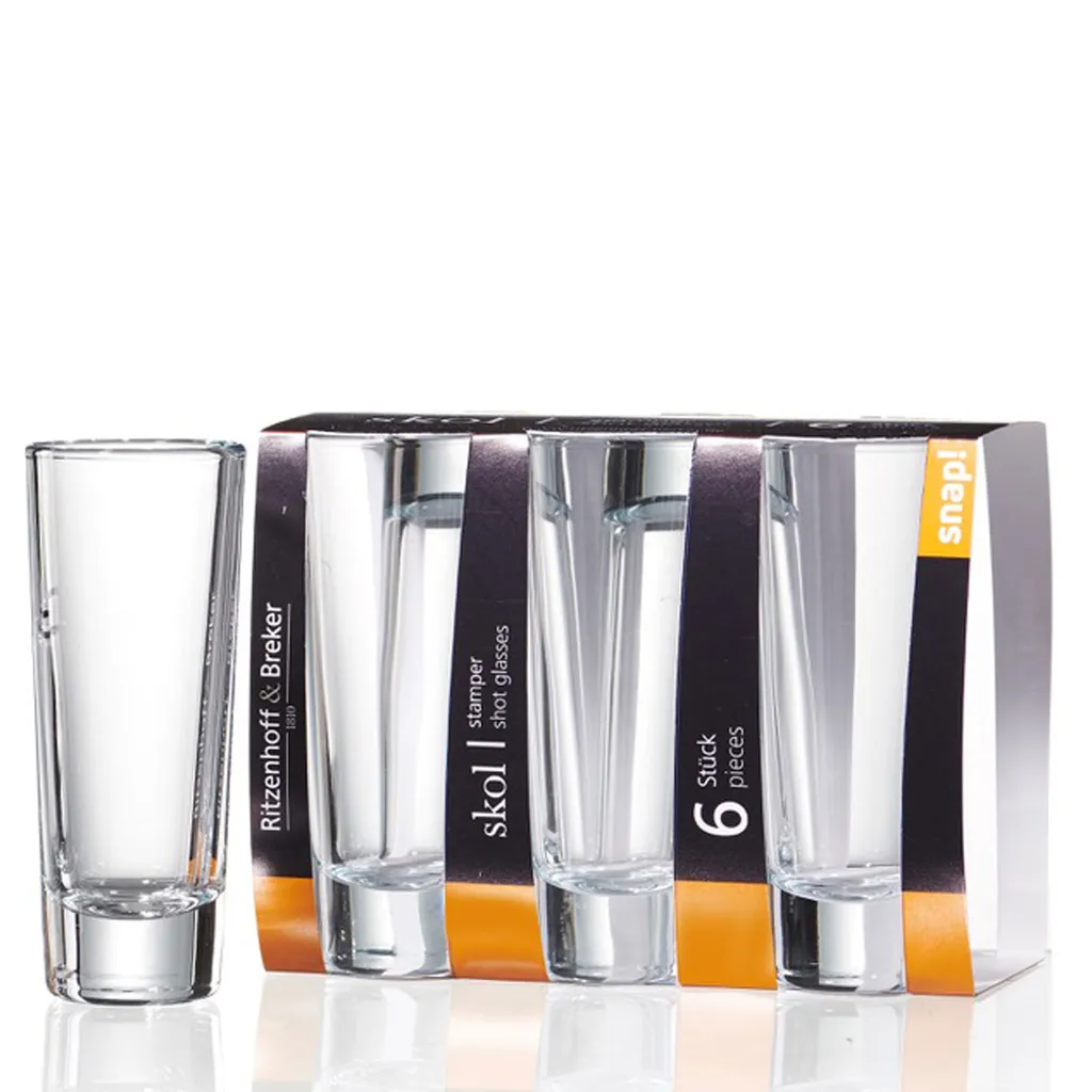 Ritzenhoff & Breker Stamper Skol 6er Set, Schnapsglas, Becher, Glas, Klar, 65 Ml, 811667 4 Ritzenhoff & Breker Stamper Skol 6er Set, Schnapsglas, Becher, Glas, Klar, 65 Ml, 811667 – Bild 4