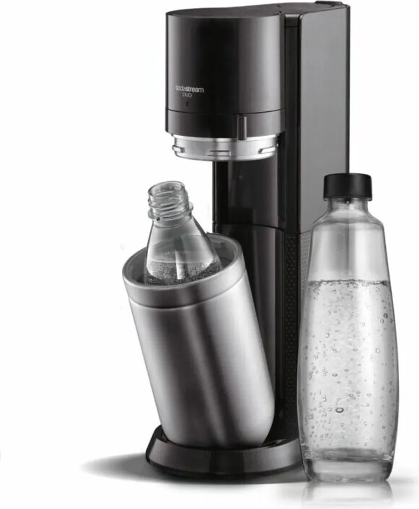 SodaStream DuoTitan Trinkwassersprudler, Inkl. 1x 1 Liter Glasflasche, 1x 1 Liter PET, 1 X Quick Connect Zylinder 13 SodaStream DuoTitan Trinkwassersprudler, Inkl. 1x 1 Liter Glasflasche, 1x 1 Liter PET, 1 X Quick Connect Zylinder – Bild 13