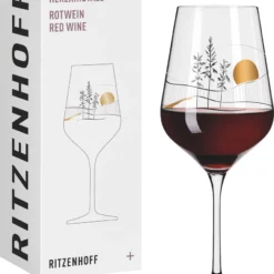 Herzkristall Rotweinglas #8 Von Christine Kordes