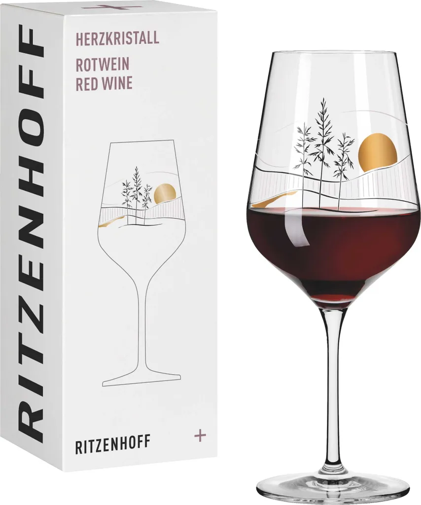 Herzkristall Rotweinglas #8 Von Christine Kordes 1 Herzkristall Rotweinglas #8 Von Christine Kordes