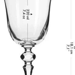 KROSNO Krista Kleine Rotweingläser, 6er-Set, 220 Ml -Brutzellust Verkaufsgeschäft e90419630d1b3c59b191991856391618