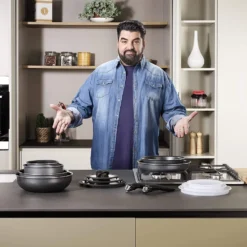 Lagostina Ingenio Essential, Schwarz, Grau, Weiß, Schwarz, Lagospot, Abnehmbar, Keramik, Gas, Versiegelte Platte, 16 Cm -Brutzellust Verkaufsgeschäft eaa7bcf5ba94773a2b78e60b4691fb92