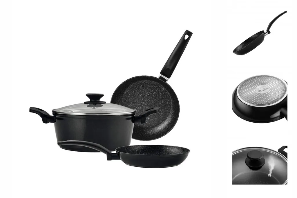 Topfset FAGOR Topf Mit Glasdeckel 2x Bratpfanne 4 Topfset FAGOR Topf Mit Glasdeckel 2x Bratpfanne – Bild 4