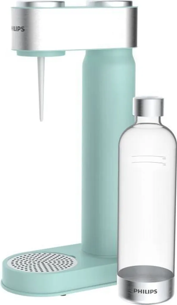 PHILIPS AQUA Soda Maker Wassersprudler + 425 G CO²-Zylinder + 1 PET-Flasche 1 Liter, Mintgrün 2 PHILIPS AQUA Soda Maker Wassersprudler + 425 G CO²-Zylinder + 1 PET-Flasche 1 Liter, Mintgrün – Bild 2