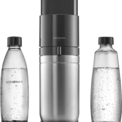 SodaStream DuoTitan Trinkwassersprudler, Inkl. 1x 1 Liter Glasflasche, 1x 1 Liter PET, 1 X Quick Connect Zylinder