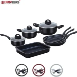 Herzberg HG-5003BK: 8-Teiliges Marmor-Kochgeschirr-Set - Schwarz 26 Herzberg HG-5003BK: 8-Teiliges Marmor-Kochgeschirr-Set - Schwarz -Brutzellust Verkaufsgeschäft f1e612687aa7798c87398771f5dd7e64