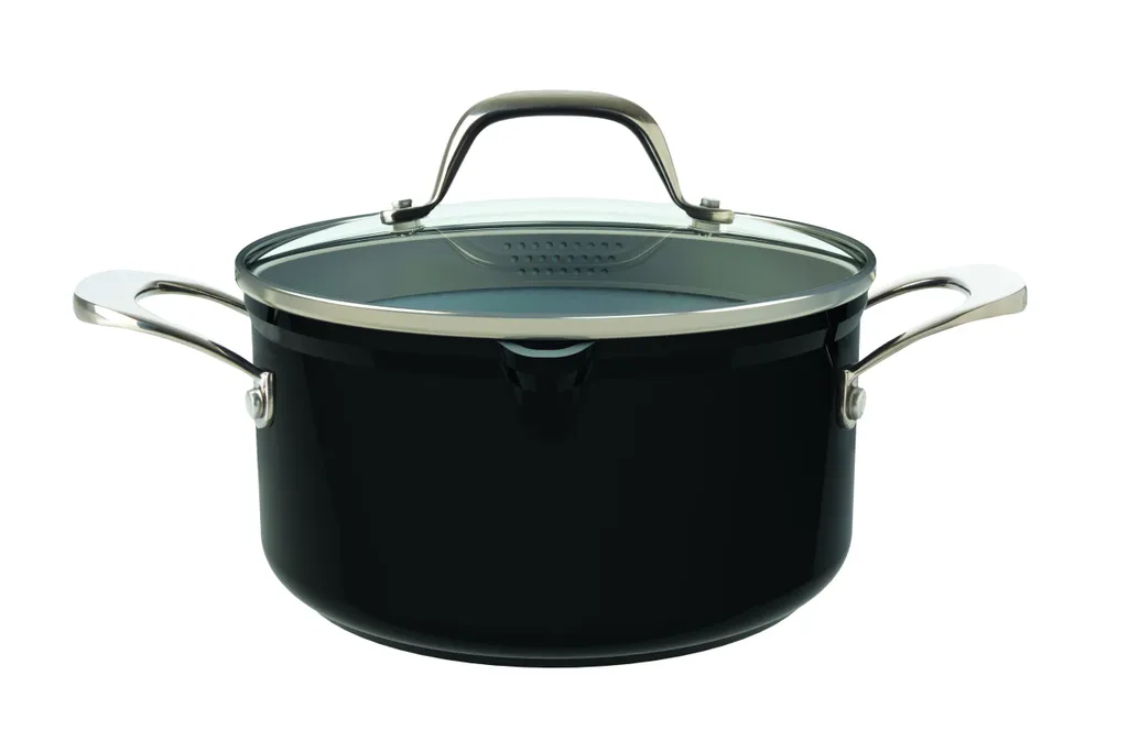 LAGUIOLE Kochtopf 20 Cm Glasdeckel Ausgießer 3,1 Liter Antihaftbeschichtung Induktion Schwarz*00764 3 LAGUIOLE Kochtopf 20 Cm Glasdeckel Ausgießer 3,1 Liter Antihaftbeschichtung Induktion Schwarz*00764 – Bild 3