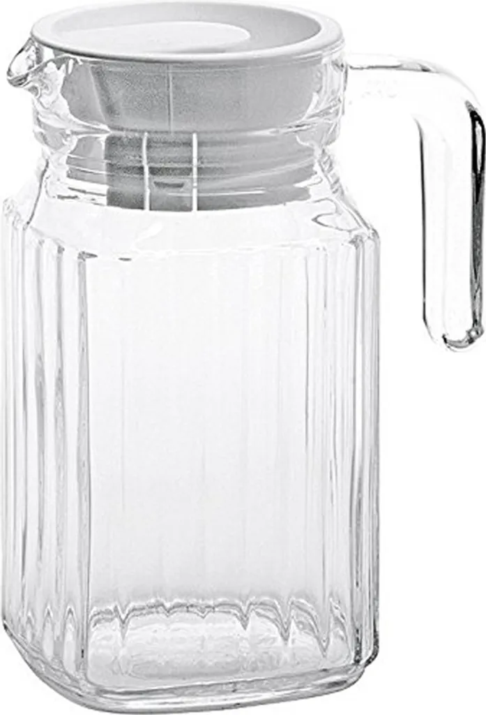 Esmeyer Arcoroc Glaskrug "Quadro" Mit Deckel 0,5 Liter 1 Esmeyer Arcoroc Glaskrug "Quadro" Mit Deckel 0,5 Liter