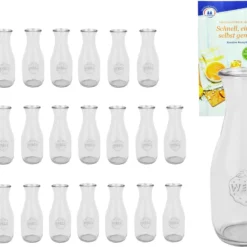 24er Set Weck Gläser 530ml Saftflasche Inkl. Gelierzauber Rezeptheft Von Diamantzucker