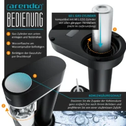 Arendo Wassersprudler 850 Ml – Inkl. 2 850 Ml Wasserflaschen - Carbonator - Fein Dosierbar – Kompatibel Mit 60 L CO2 Zylindern 10 Arendo Wassersprudler 850 Ml – Inkl. 2 850 Ml Wasserflaschen - Carbonator - Fein Dosierbar – Kompatibel Mit 60 L CO2 Zylindern -Brutzellust Verkaufsgeschäft f5036cad72a75d13fc490a5c9bc9b94a