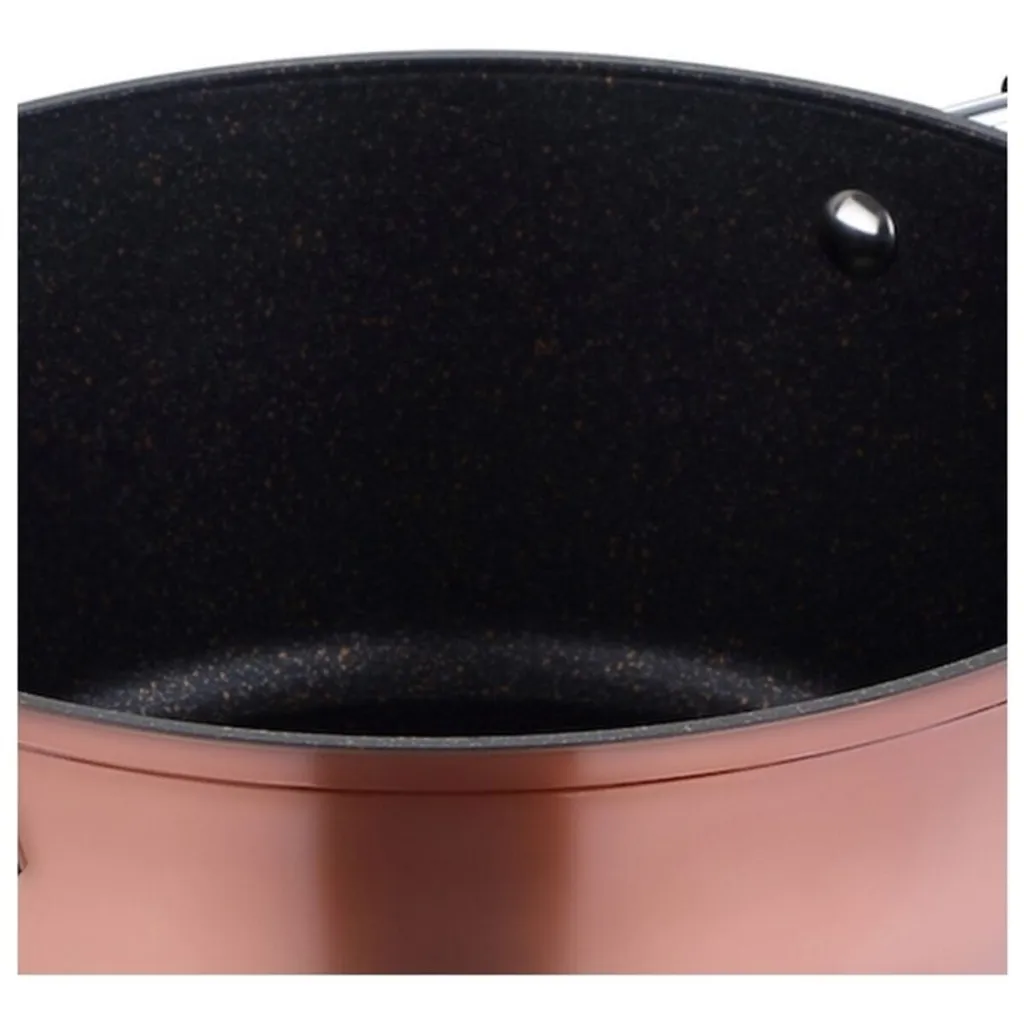 Topfset Bergner Pandora Kupfer Geschmiedetes Aluminium 5 Teilig 2 Topfset Bergner Pandora Kupfer Geschmiedetes Aluminium 5 Teilig – Bild 2