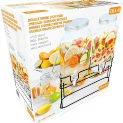 Cuisine Elegance Getränkespender Mit Ständer 2 X 4 Liter - Cocktails, Wasserspender, Saftspender, Karaffe, Glas Zapfhahn - Transparent/Schwarz 11 Cuisine Elegance Getränkespender Mit Ständer 2 X 4 Liter - Cocktails, Wasserspender, Saftspender, Karaffe, Glas Zapfhahn - Transparent/Schwarz -Brutzellust Verkaufsgeschäft f6e7dcb213c3ef8253e9370aa2537cd8