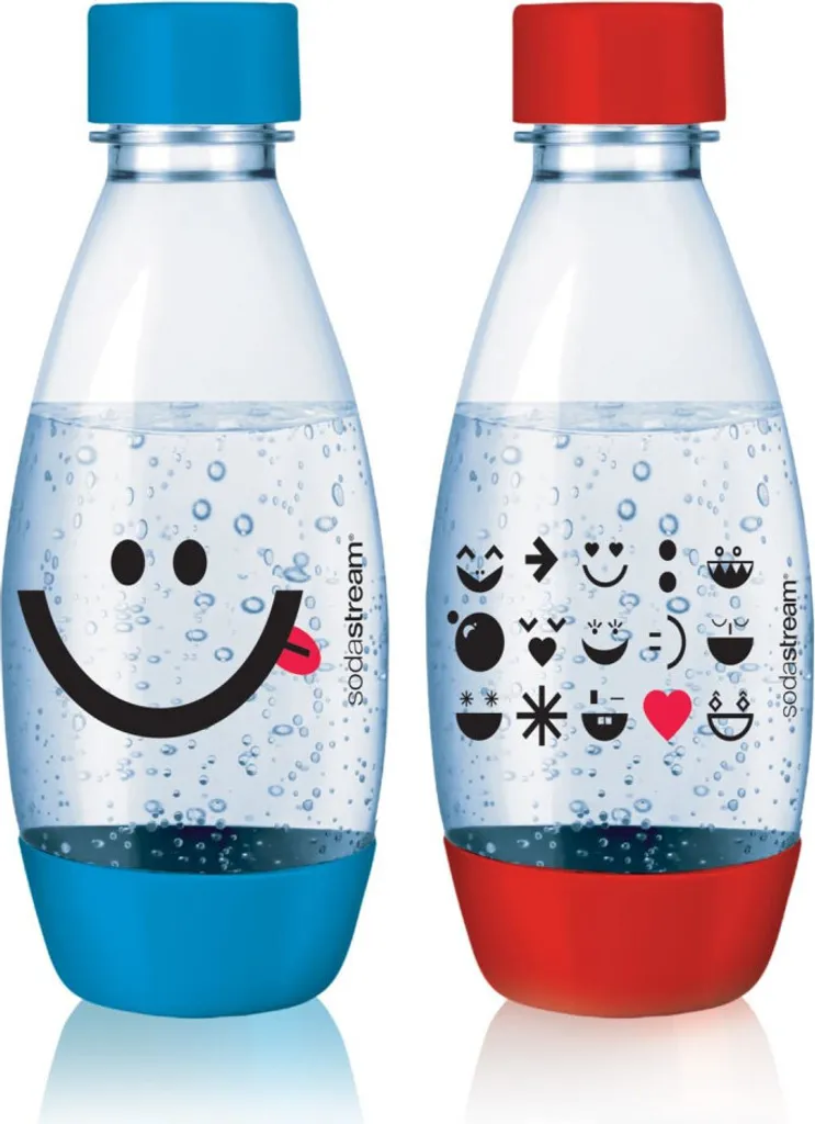 Sodastream 2x PET Flaschen 0,5 L Blau Und Rot 2 Sodastream 2x PET Flaschen 0,5 L Blau Und Rot – Bild 2