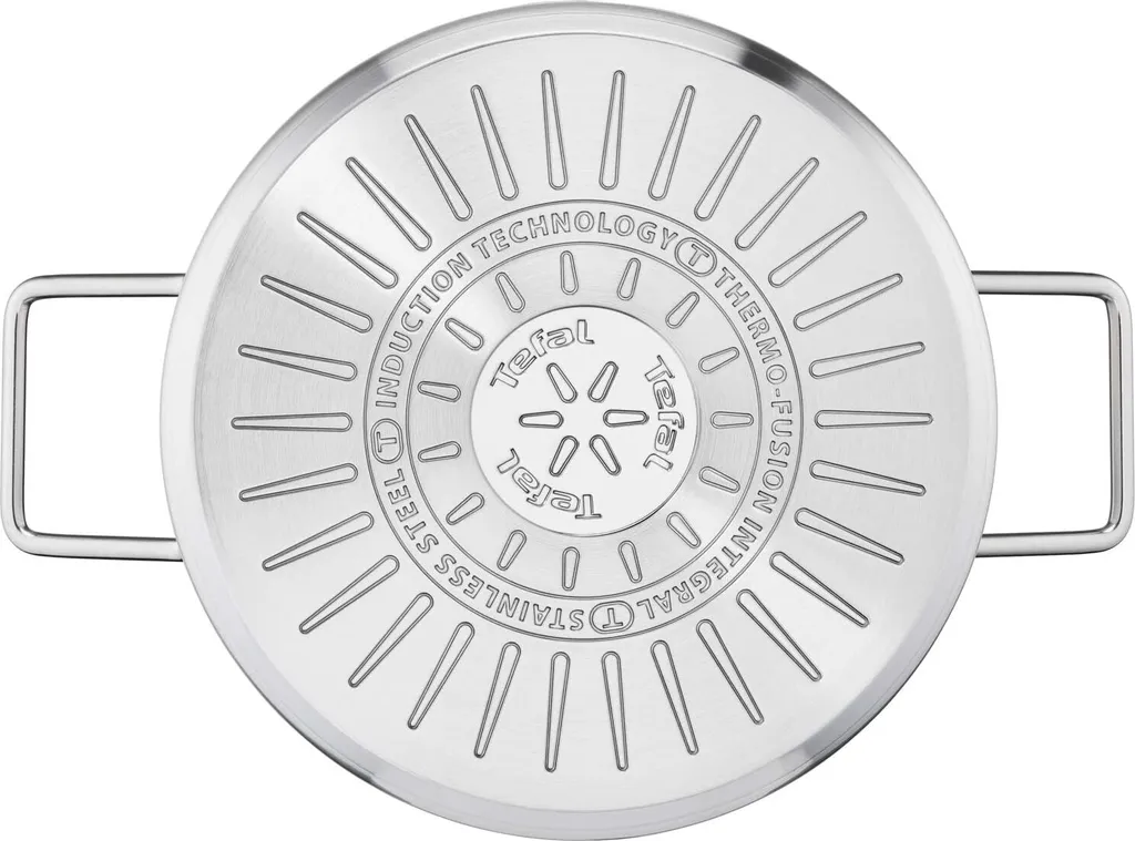 TEFAL Nordica H852SA55 Stahl-Topfset Mit Deckel 10-teilig, Topf: 18/20/24 Cm, Kochtopf Hoch 22cm, Rondel 16cm 3 TEFAL Nordica H852SA55 Stahl-Topfset Mit Deckel 10-teilig, Topf: 18/20/24 Cm, Kochtopf Hoch 22cm, Rondel 16cm – Bild 3