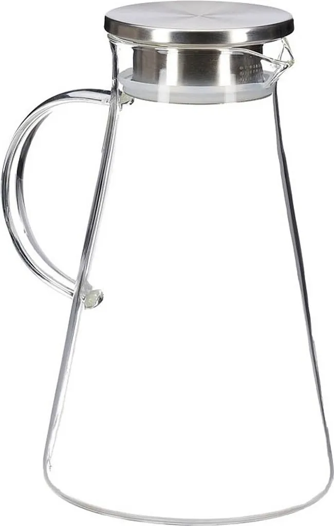 Relaxdays Glaskaraffe Mit Deckel 1,8 Liter 2 Relaxdays Glaskaraffe Mit Deckel 1,8 Liter – Bild 2