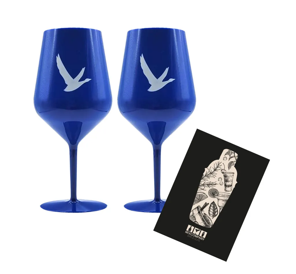 Grey Goose Vodka 2er Set Kelch/Glas Kunststoff Acryl Stielglas 2 Stück In Blau 1 Grey Goose Vodka 2er Set Kelch/Glas Kunststoff Acryl Stielglas 2 Stück In Blau
