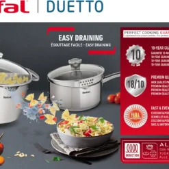 Tefal Duetto Kochgeschirr, 7-Teiliges Set, Stielkasserolle 16 Cm, Kochtöpfe 16/20/24 Cm + Deckel 8 Tefal Duetto Kochgeschirr, 7-Teiliges Set, Stielkasserolle 16 Cm, Kochtöpfe 16/20/24 Cm + Deckel -Brutzellust Verkaufsgeschäft fc80bd448735d1d067f7bb9ddb89adb6