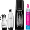 SodaStream TERRA Vorteilspack, Schwarz Mit 3 Flaschen